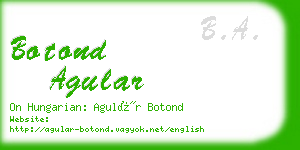 botond agular business card